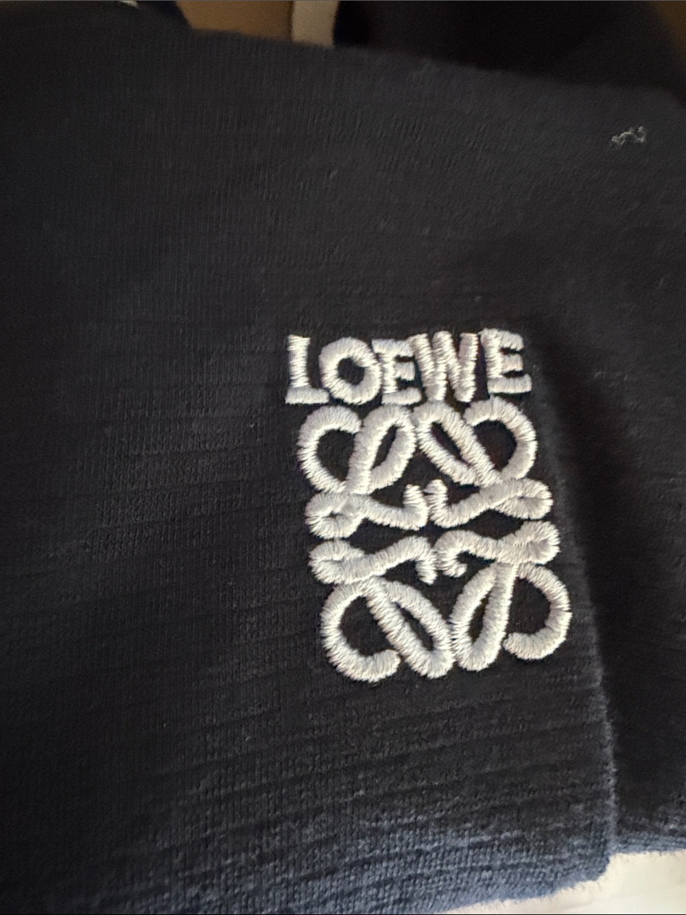 Loewe Navy Polo Dress with White Trim - Picture 2 of 6